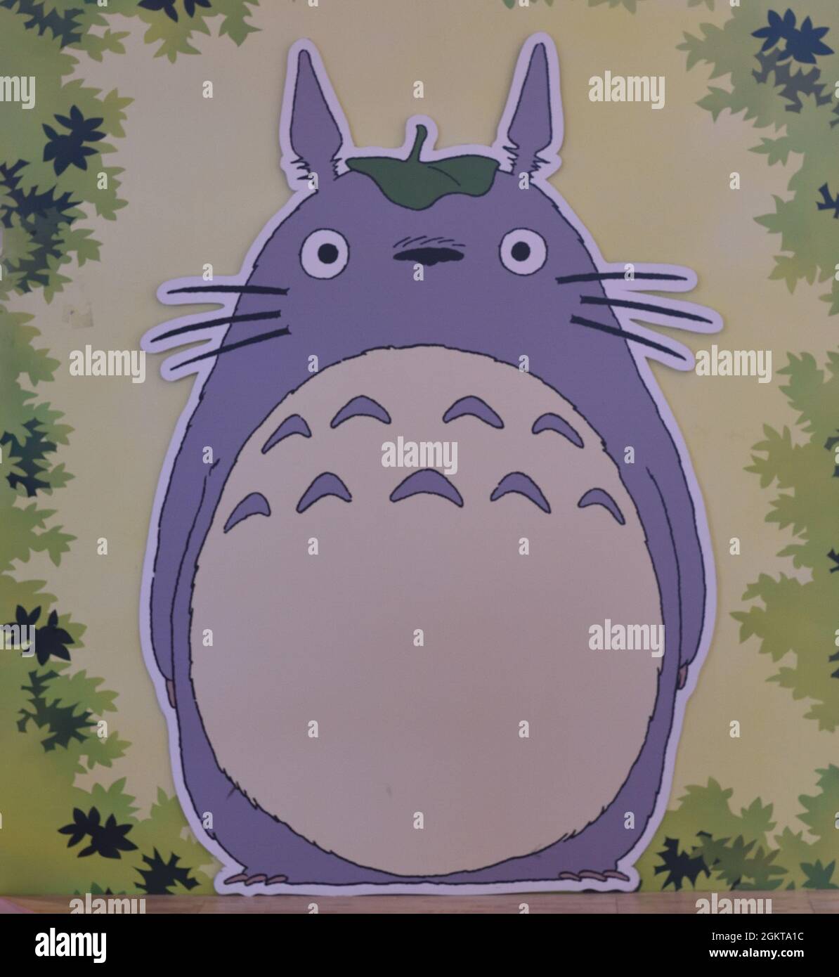 Scheda grafica di Totoro in galleria di negozi, Hong Kong Foto Stock