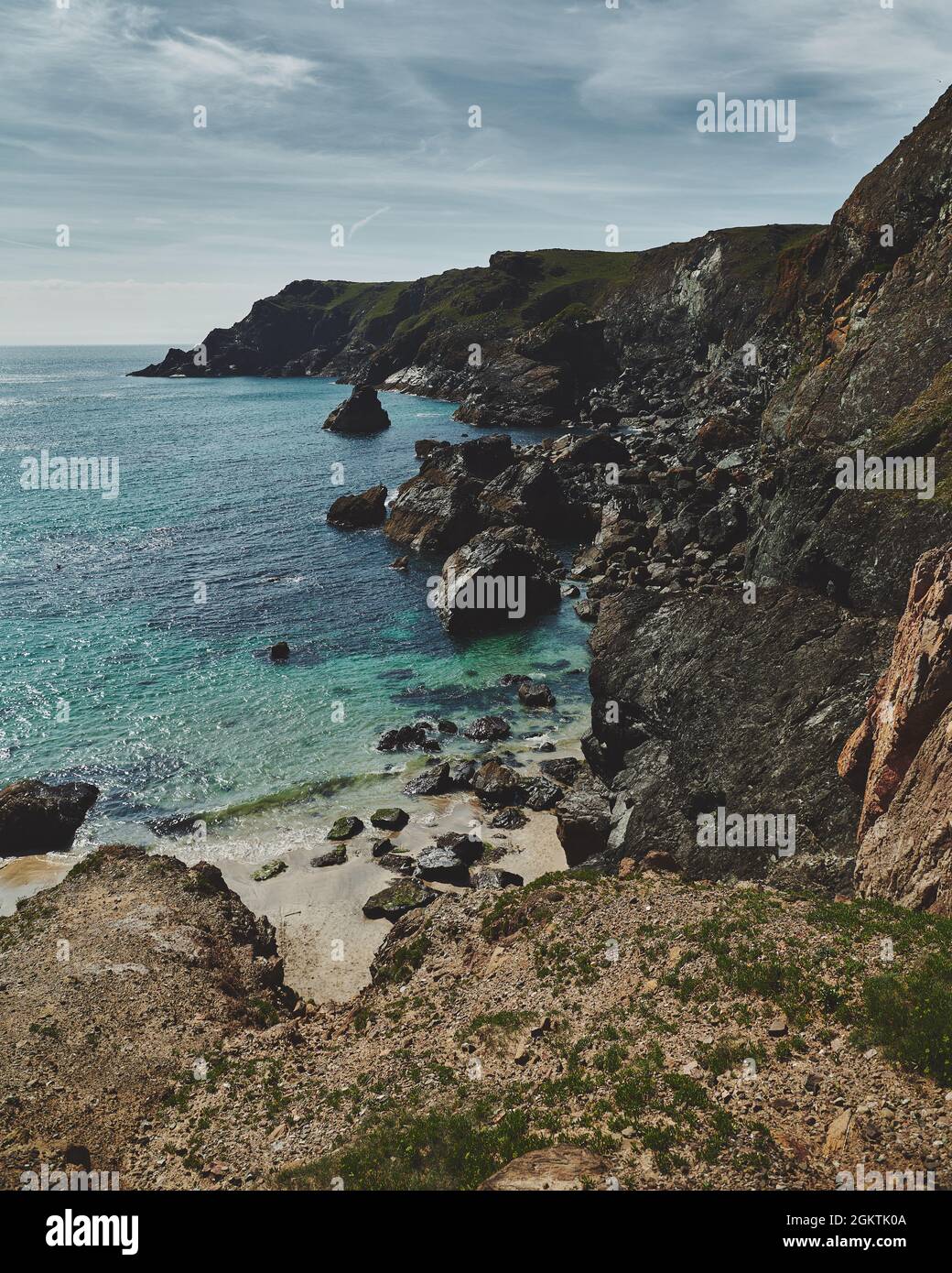 Immagine di paesaggio dalla Cornovaglia in Inghilterra Foto Stock