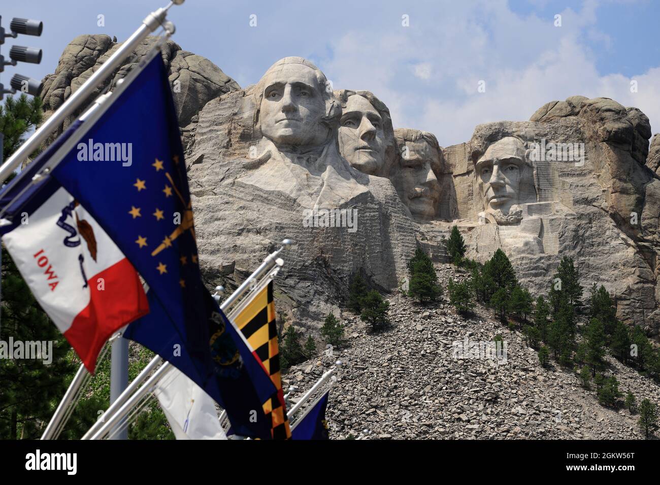 Monumento nazionale di Mount Rushmore. Keystone, South Dakota, Stati Uniti Foto Stock