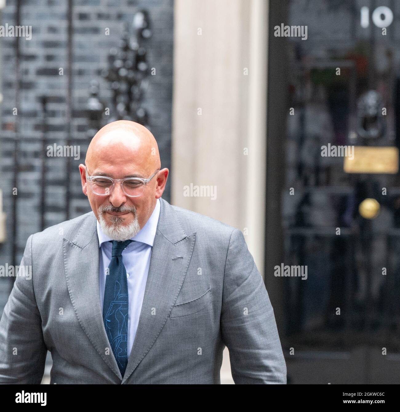 Londra, Regno Unito. 15 settembre 2021. Gabinetto rihuffled Downing Street Londra l'ex ministro dei vaccini Nadhim Zahawi è il nuovo segretario alla formazione Credit: Ian Davidson/Alamy Live News Foto Stock