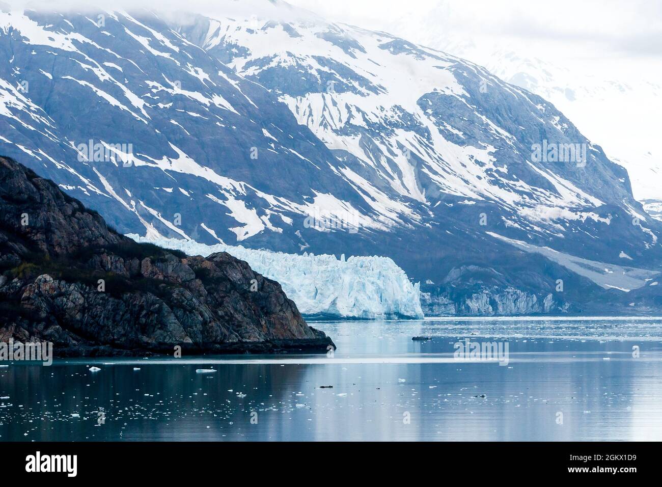 Il ghiacciaio Margerie è il capolinea nella Tarr Inlet, Glacier Bay National Park, Alaska Foto Stock