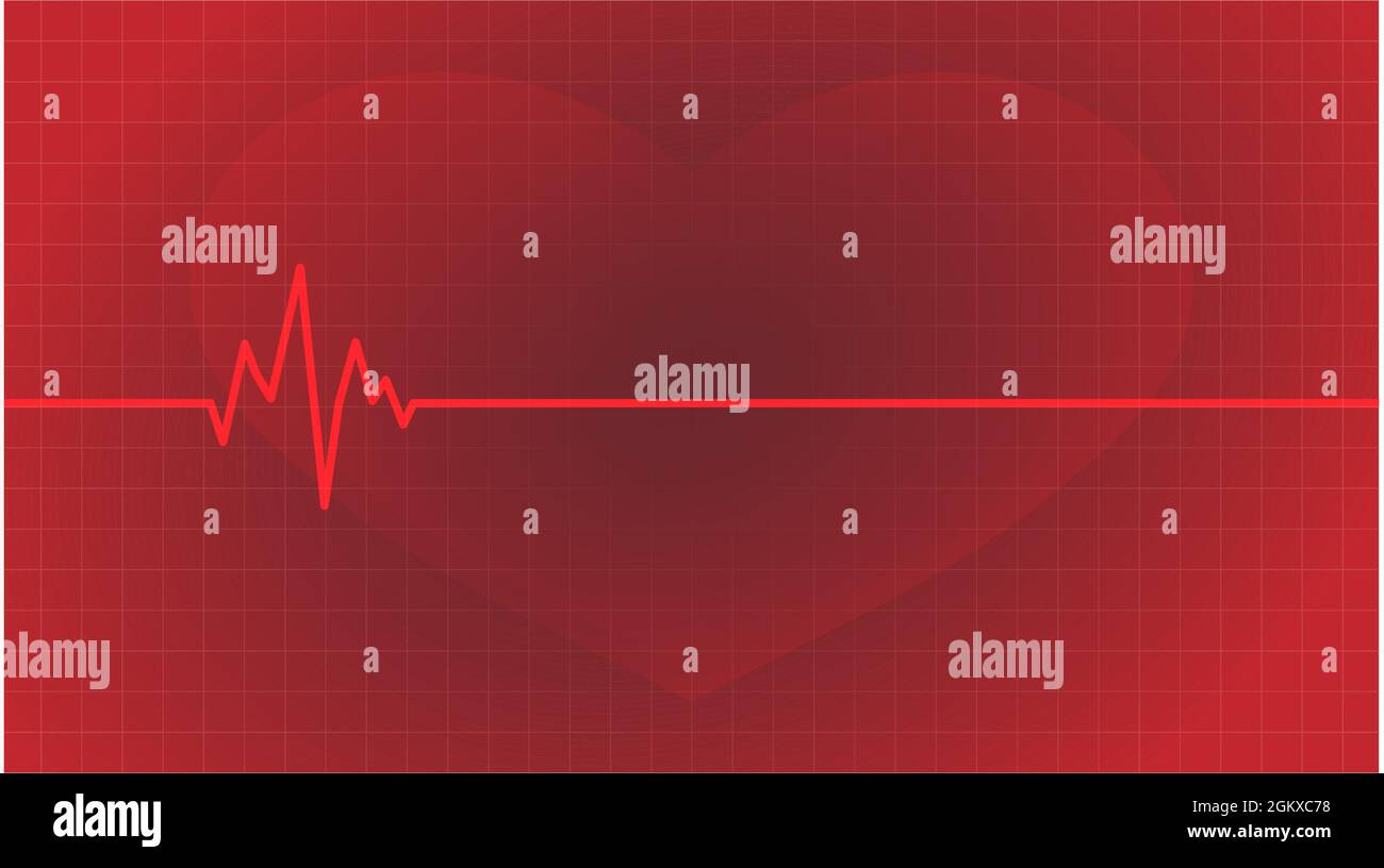 Heartbeat, polso, monitor, grafico, stock vettoriale cardiaco. Illustrazione Vettoriale