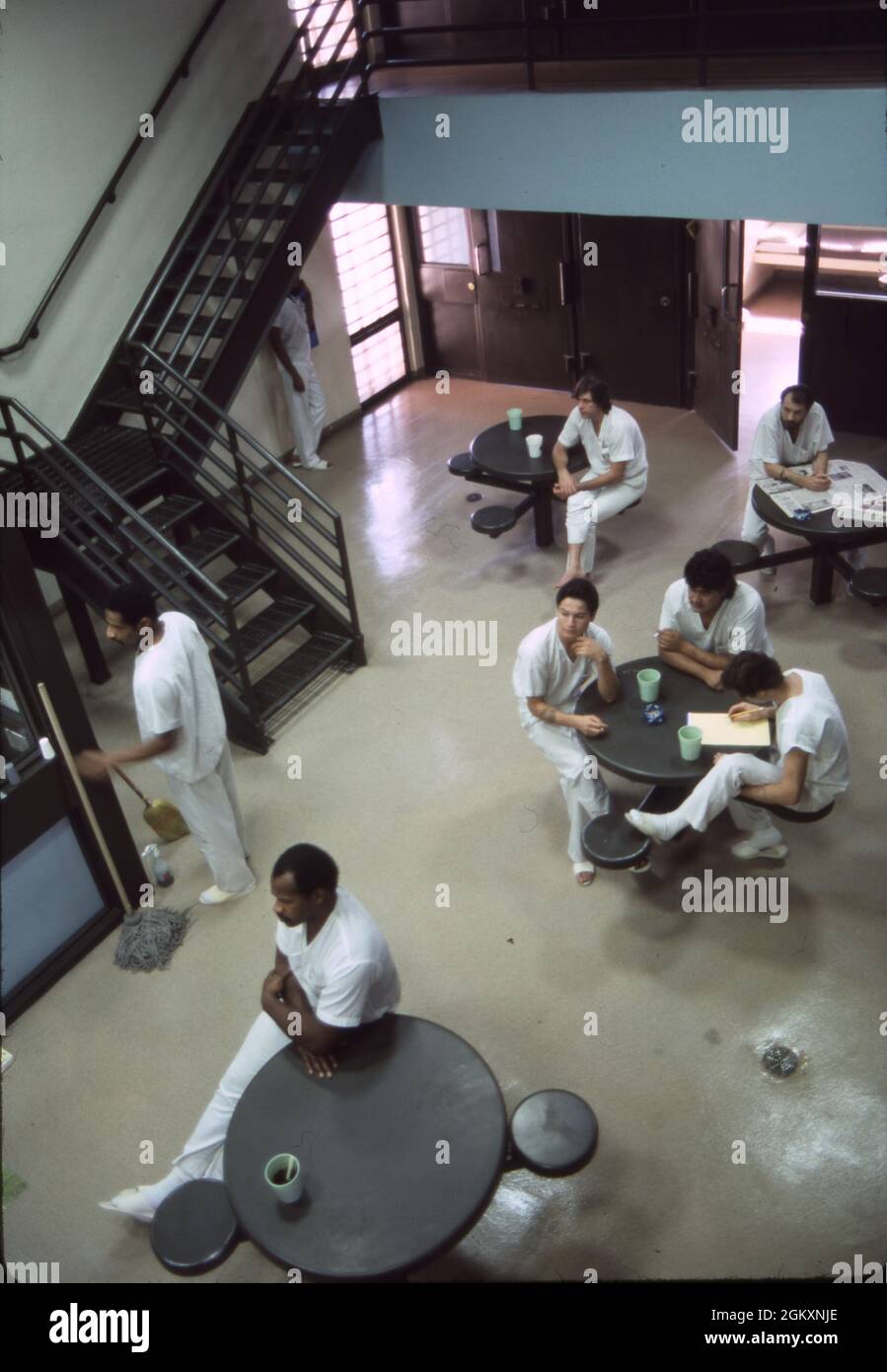 ©1991 detenuti alla prigione della contea di Travis ad Austin, Texas No releases. Foto Stock