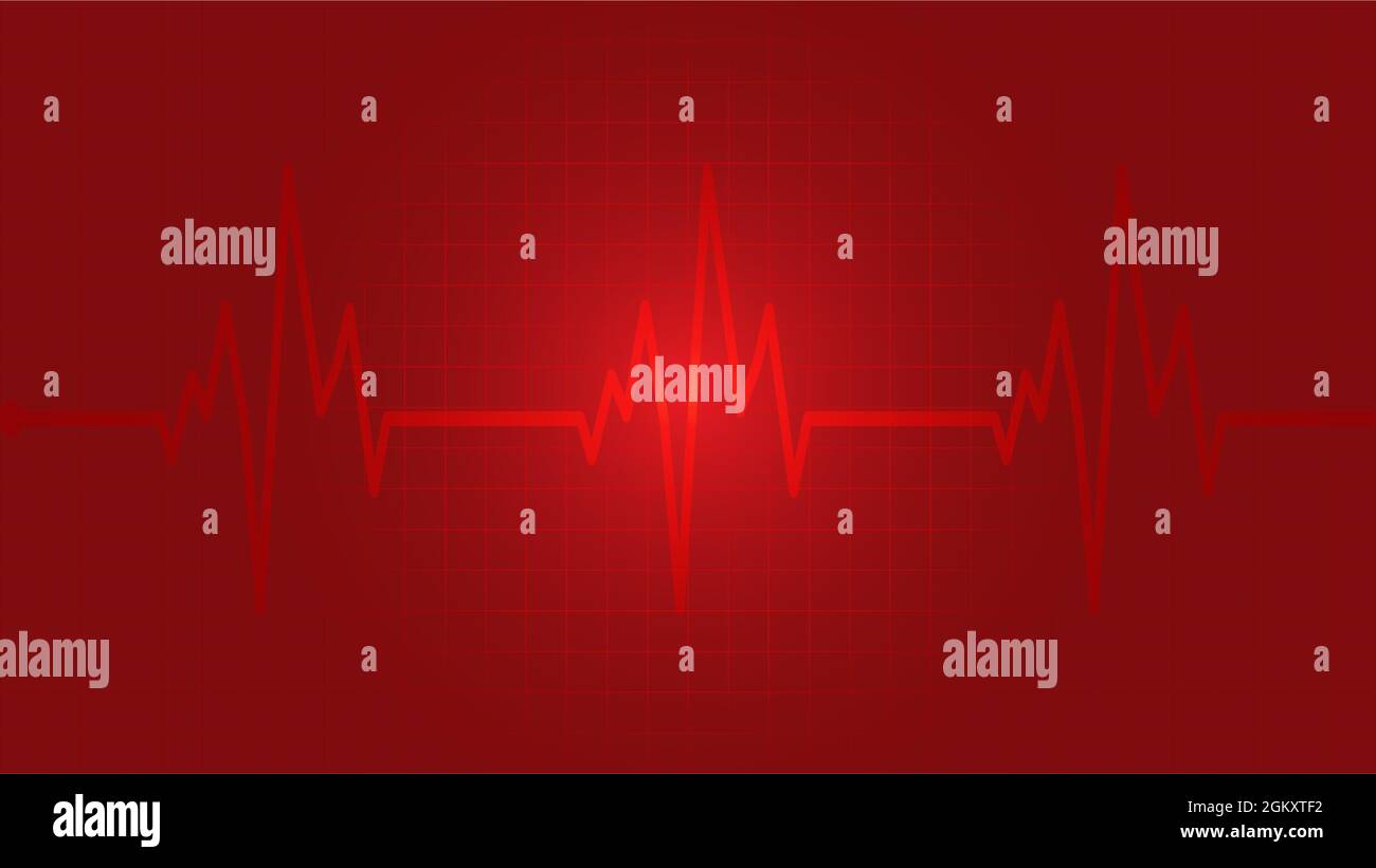 Heartbeat, polso, monitor, grafico, stock vettoriale cardiaco. Illustrazione Vettoriale