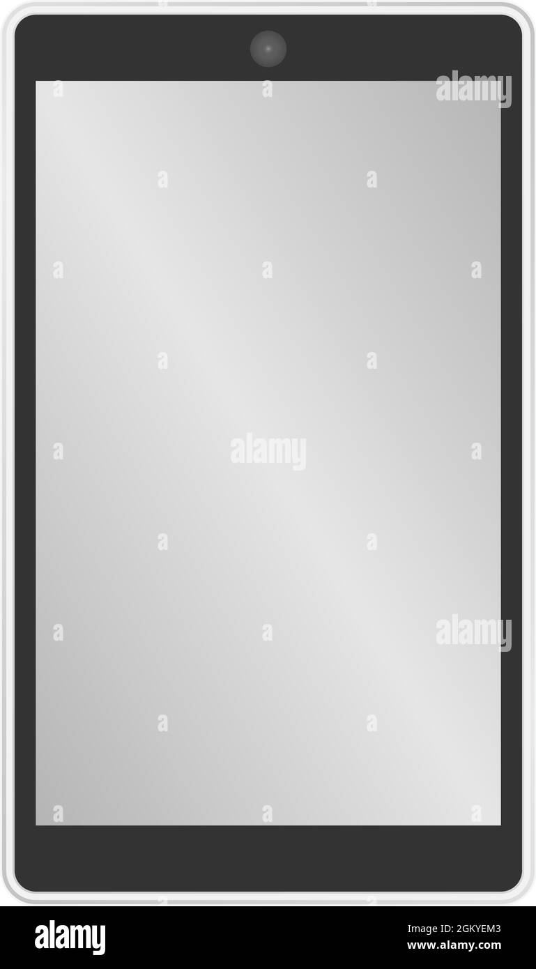 Tablet, smartphone, elettronica, computer, schermo del dispositivo, scorta vettoriale senza fili e trasportabile. Illustrazione Vettoriale