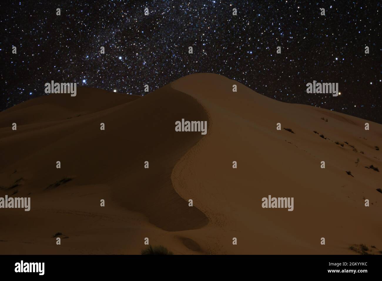 Famose dune Erg Chebbi in Marocco, vicino a Merzouga Foto Stock