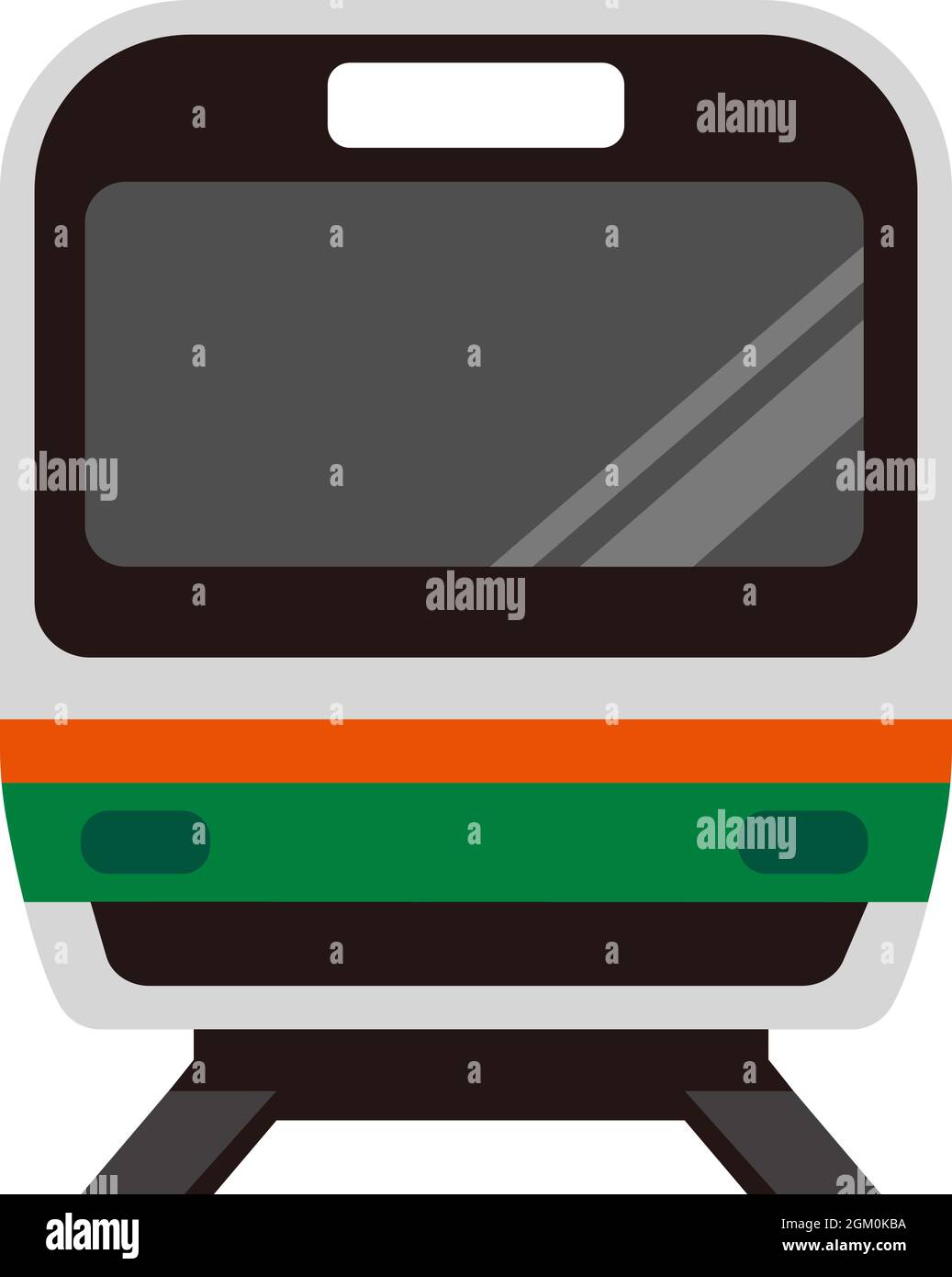 Icona treno (vista frontale) illustrazione vettoriale Illustrazione Vettoriale
