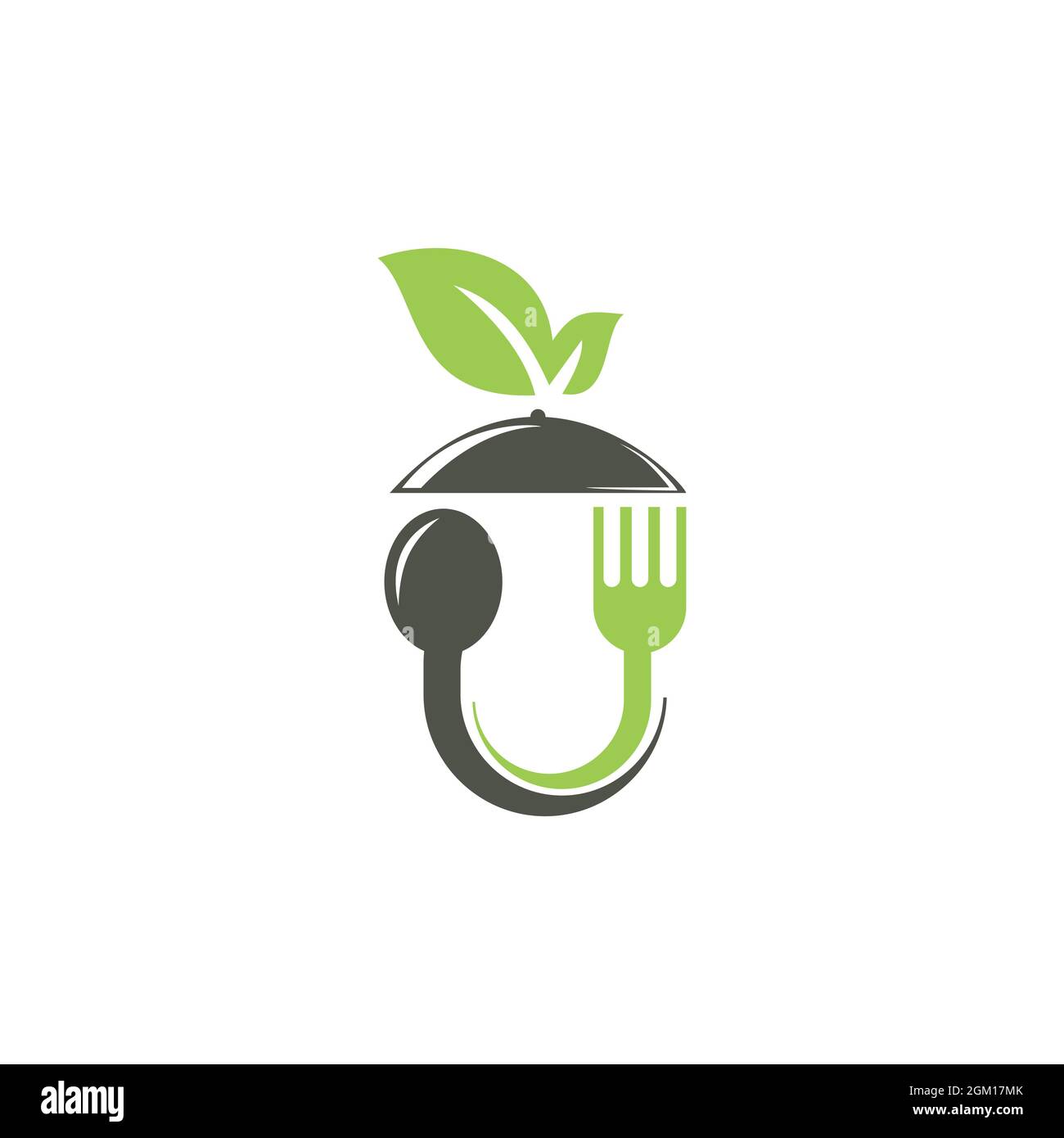 sorriso faccia ristorante menu logo icona concetto piatto vettore grafico design Illustrazione Vettoriale