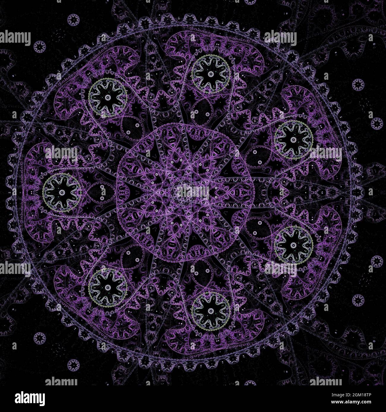 Design frattale circolare Foto Stock