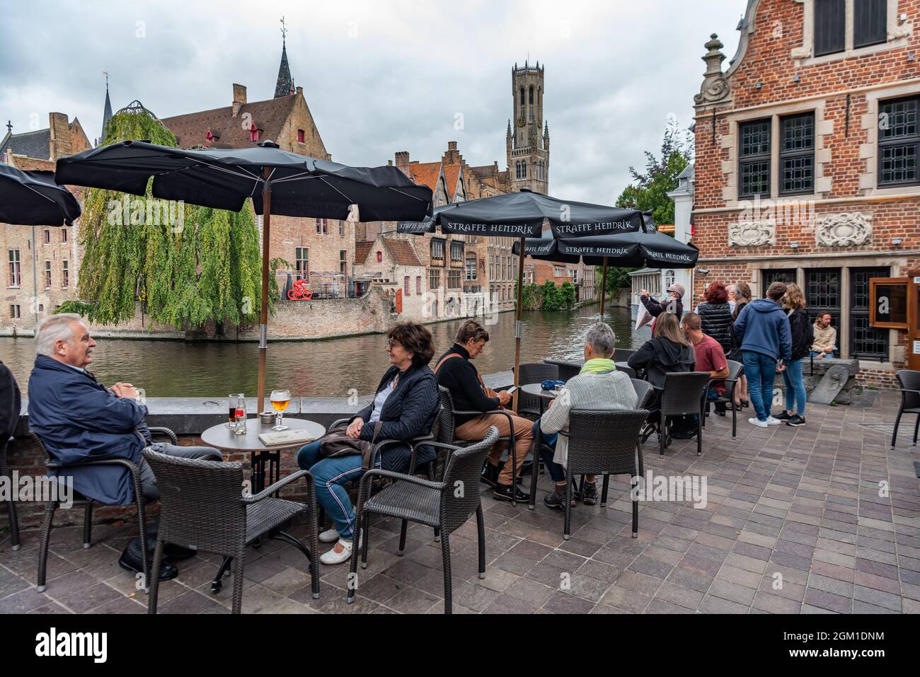 Dijver, Brugge-Bruges, Belgio Foto Stock