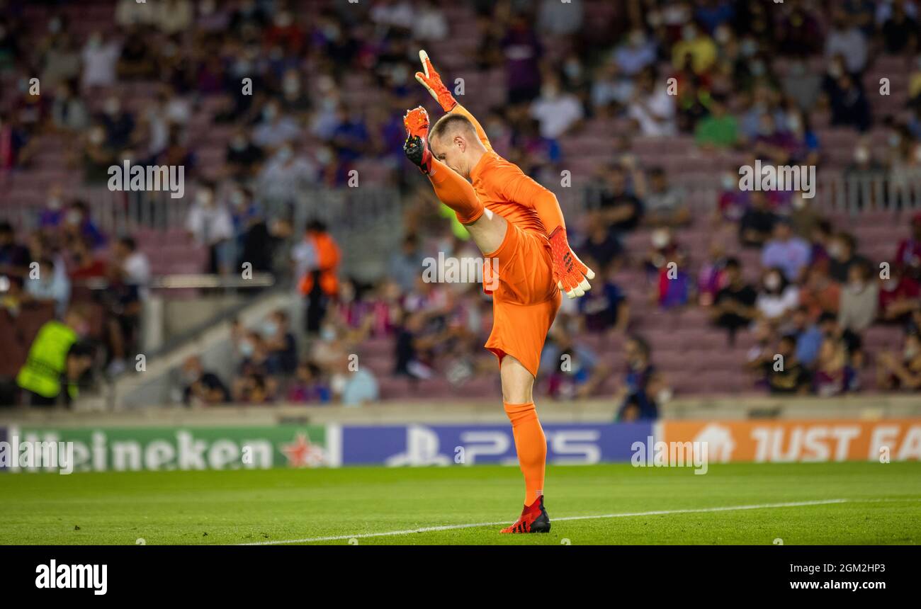 Torwart Marc-Andre ter Stegen (Barca) FC Barcelona - FC Bayern München 14.09.2021, Fussball; UEFA, Champions League, Saison 2021/22 Foto: Moritz Müll Foto Stock