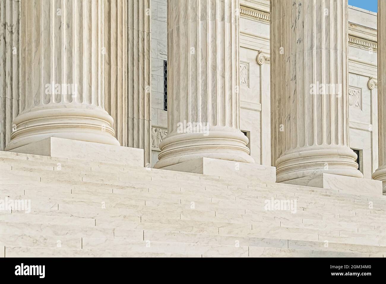 Corte Suprema degli Stati Uniti a Washington DC. La più alta corte federale degli Stati Uniti con il suo stile architettonico neoclassico. Questo im Foto Stock