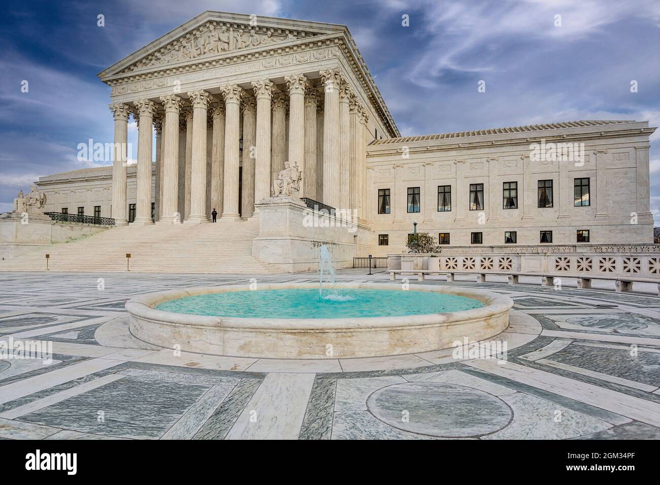 Corte Suprema degli Stati Uniti a Washington DC. La più alta corte federale degli Stati Uniti con il suo stile di architettura neoclassica e la w Foto Stock