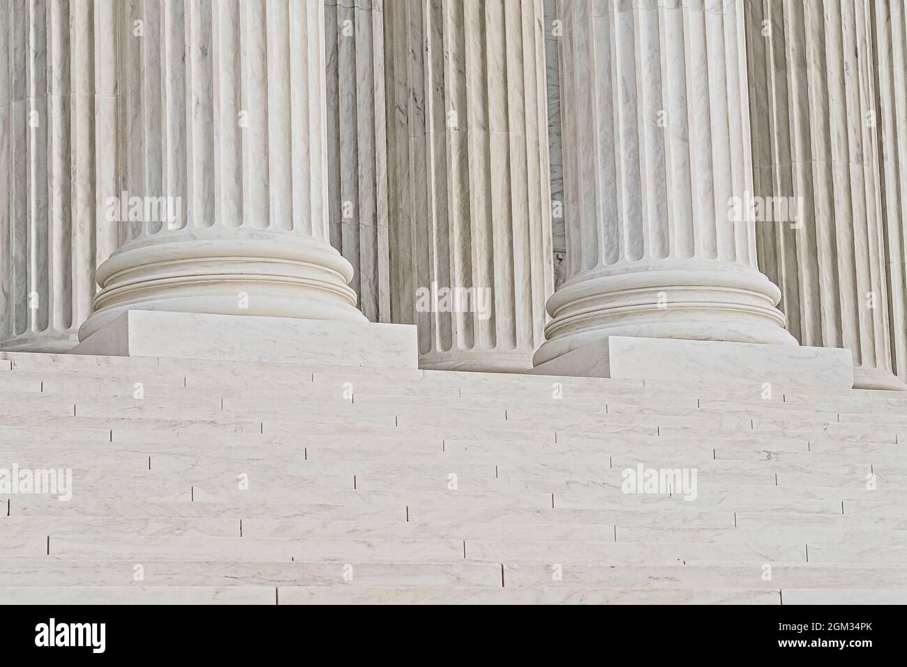 Corte Suprema degli Stati Uniti a Washington DC. La più alta corte federale degli Stati Uniti con il suo stile architettonico neoclassico. Questo im Foto Stock
