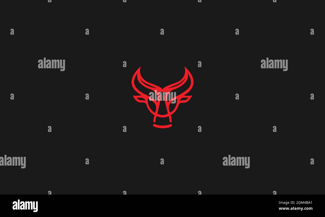 LOGO BULL O OX PER USO ILLUSTRATIVO Illustrazione Vettoriale
