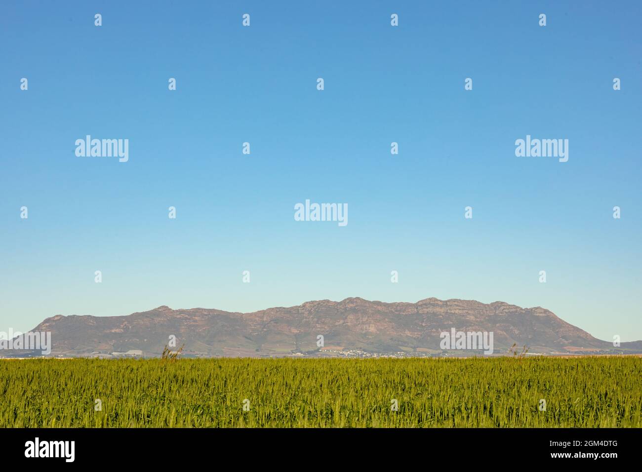 Vista generale del paesaggio di campagna con cielo nuvoloso Foto Stock