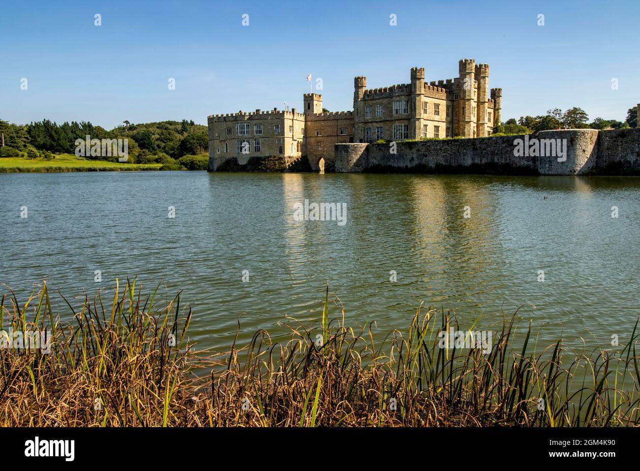 Viste del castello di Leeds, Kent, Inghilterra, Foto Stock