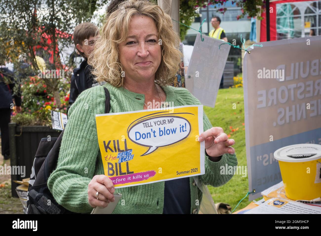 11.09.2021 Wigan, Greater Manchester, Regno Unito. Wigan Diggers' Festival, Wigan, gente del Regno Unito vestita per celebrare la vita e le idee di Wigan nato e allevato GE Foto Stock