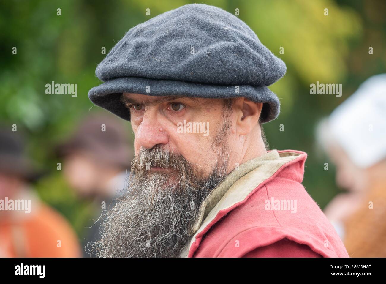 11.09.2021 Wigan, Greater Manchester, Regno Unito. Wigan Diggers' Festival, Wigan, gente del Regno Unito vestita per celebrare la vita e le idee di Wigan nato e allevato GE Foto Stock