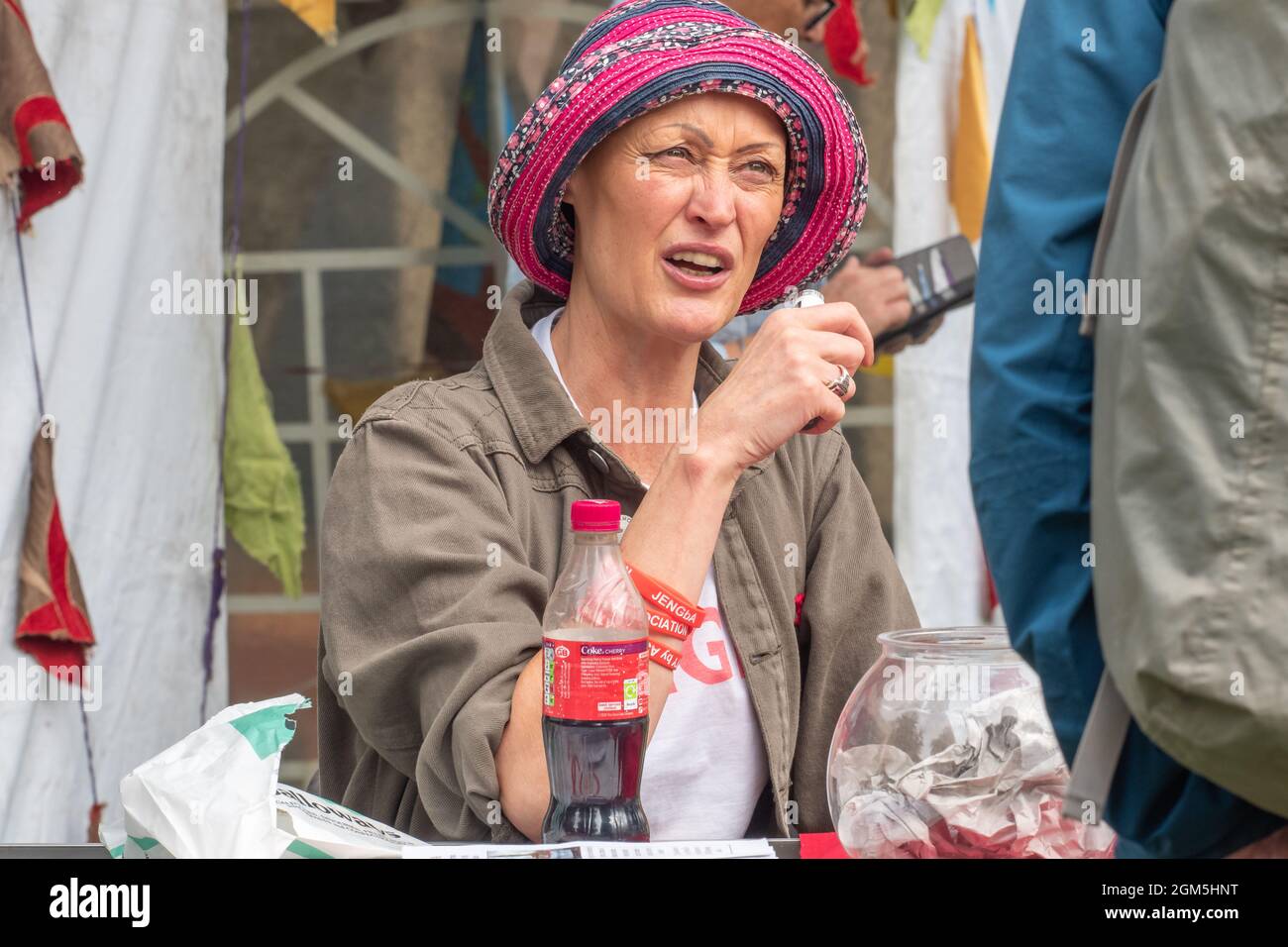 11.09.2021 Wigan, Greater Manchester, Regno Unito. Wigan Diggers' Festival, Wigan, gente del Regno Unito vestita per celebrare la vita e le idee di Wigan nato e allevato GE Foto Stock