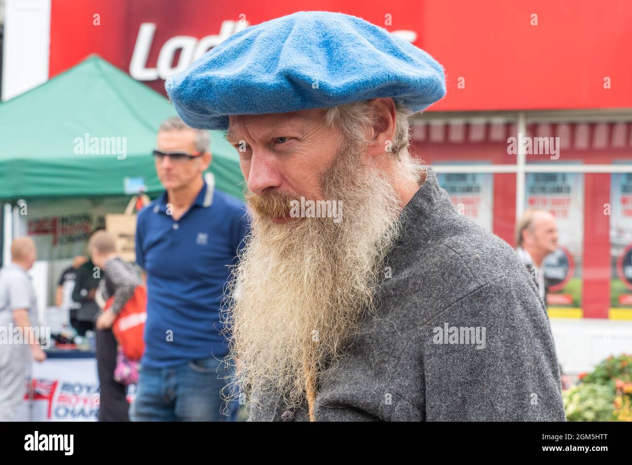 11.09.2021 Wigan, Greater Manchester, Regno Unito. Wigan Diggers' Festival, Wigan, gente del Regno Unito vestita per celebrare la vita e le idee di Wigan nato e allevato GE Foto Stock