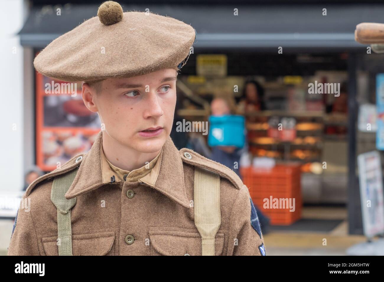 11.09.2021 Wigan, Greater Manchester, Regno Unito. Wigan Diggers' Festival, Wigan, gente del Regno Unito vestita per celebrare la vita e le idee di Wigan nato e allevato GE Foto Stock