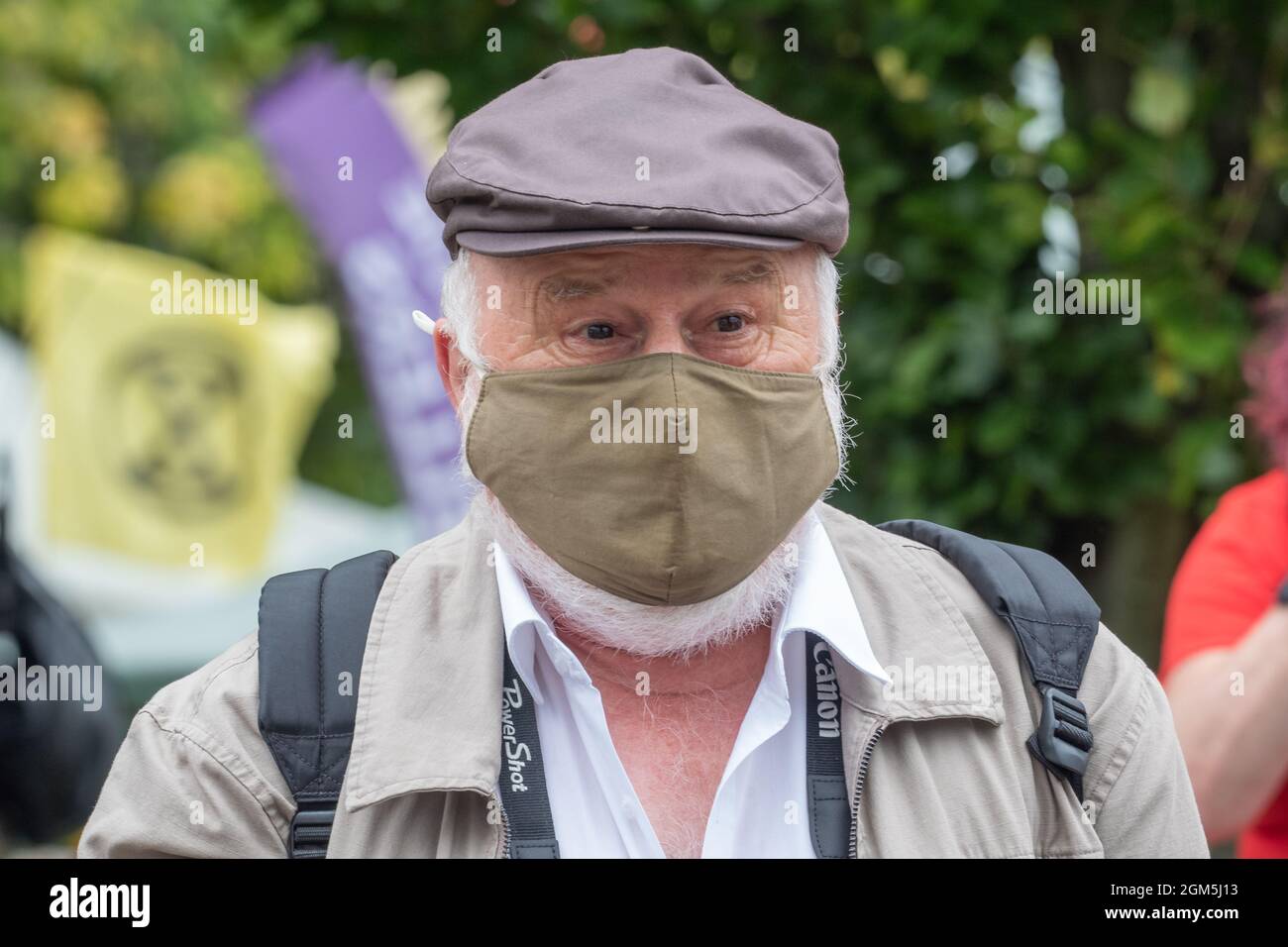 11.09.2021 Wigan, Greater Manchester, Regno Unito. Wigan Diggers' Festival, Wigan, gente del Regno Unito vestita per celebrare la vita e le idee di Wigan nato e allevato GE Foto Stock