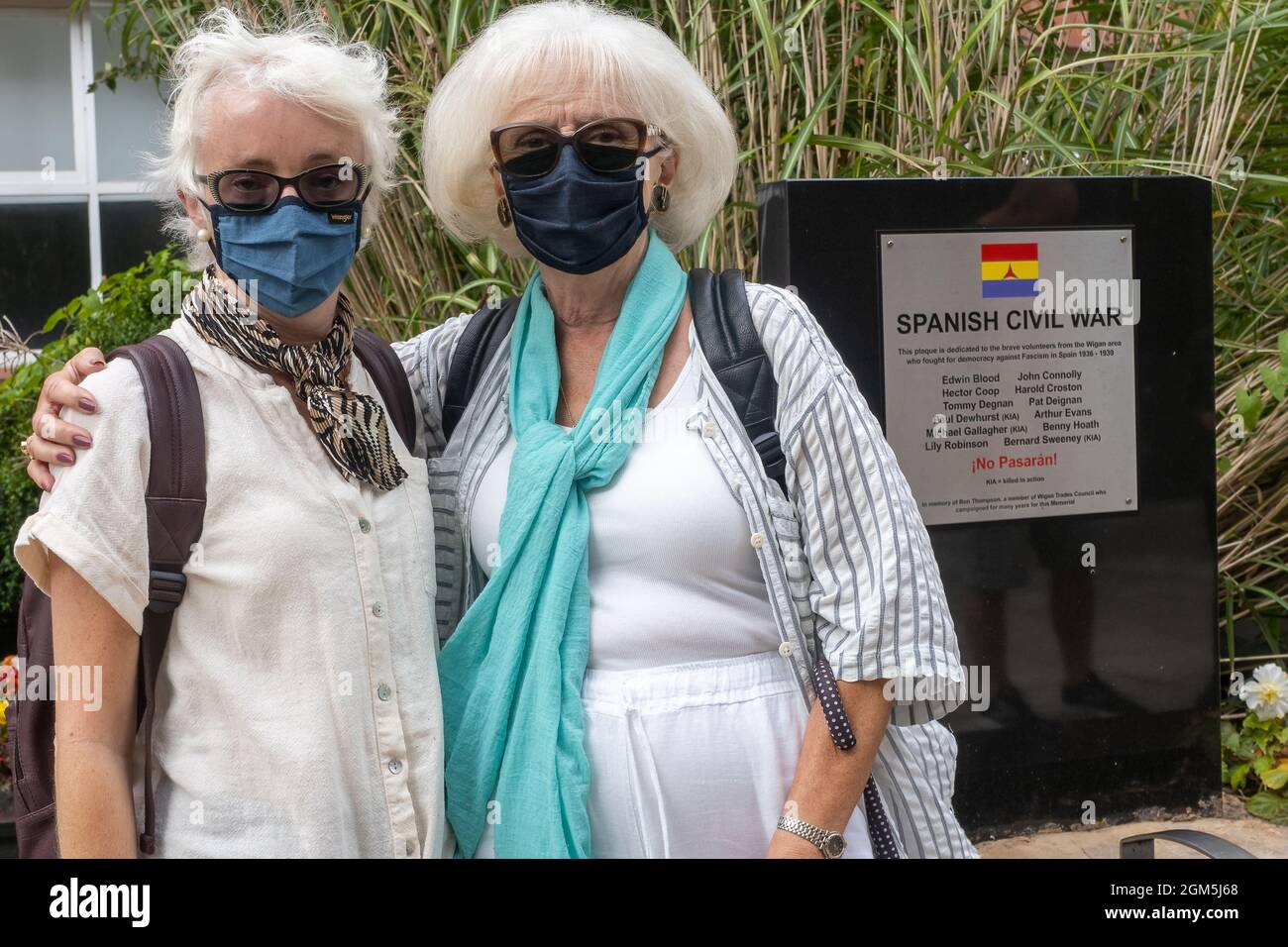 11.09.2021 Wigan, Greater Manchester, Regno Unito. Wigan Diggers' Festival, Wigan, gente del Regno Unito vestita per celebrare la vita e le idee di Wigan nato e allevato GE Foto Stock