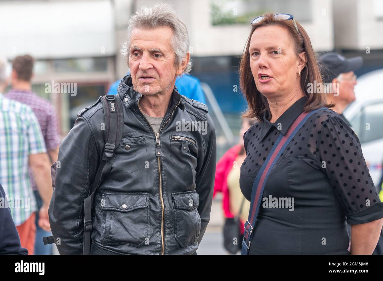 11.09.2021 Wigan, Greater Manchester, Regno Unito. Wigan Diggers' Festival, Wigan, gente del Regno Unito vestita per celebrare la vita e le idee di Wigan nato e allevato GE Foto Stock