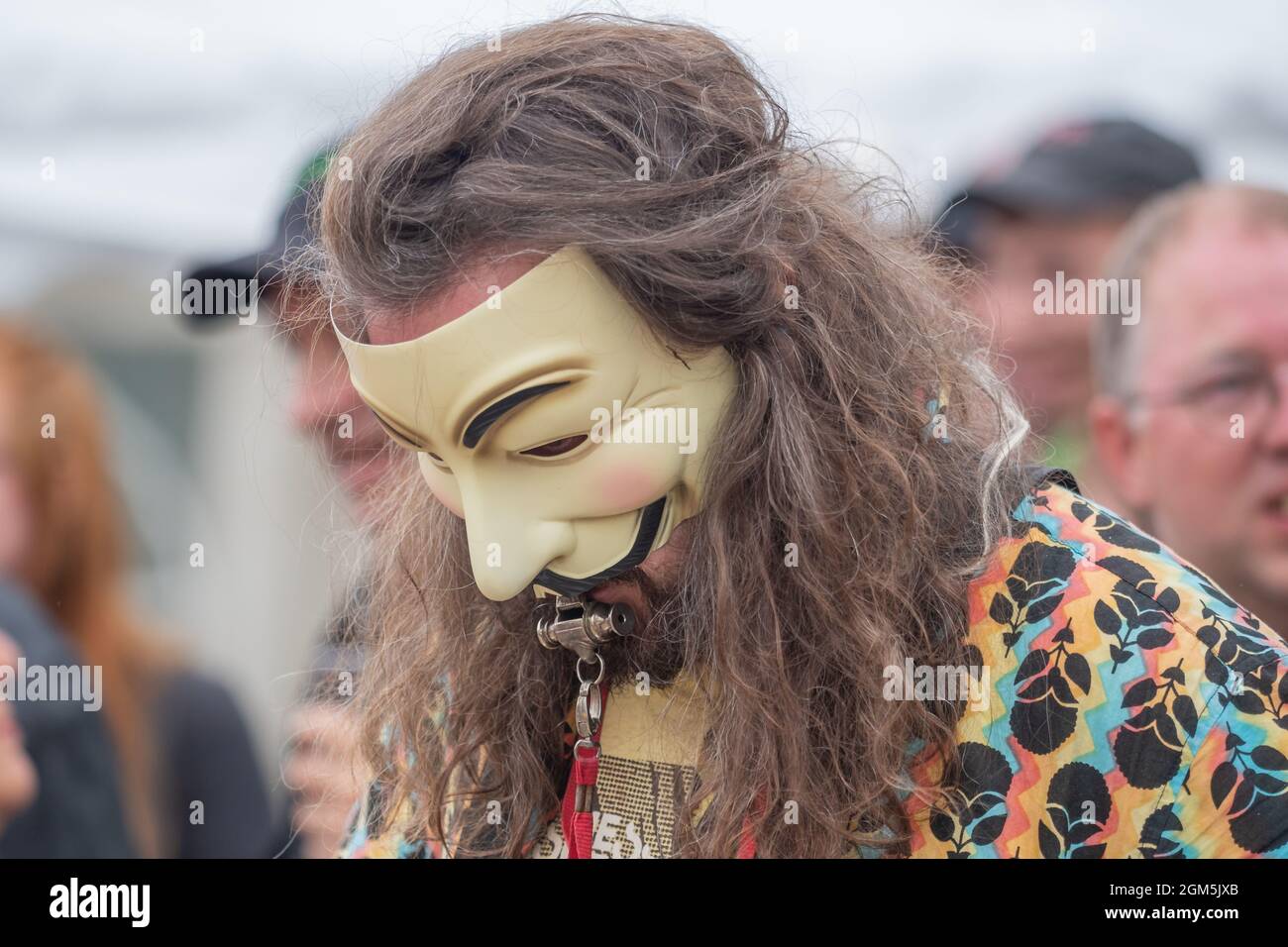 11.09.2021 Wigan, Greater Manchester, Regno Unito. Wigan Diggers' Festival, Wigan, gente del Regno Unito vestita per celebrare la vita e le idee di Wigan nato e allevato GE Foto Stock