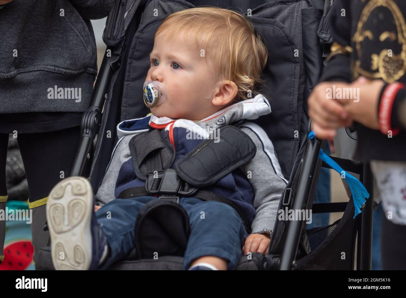 11.09.2021 Wigan, Greater Manchester, Regno Unito. Wigan Diggers' Festival, Wigan, gente del Regno Unito vestita per celebrare la vita e le idee di Wigan nato e allevato GE Foto Stock