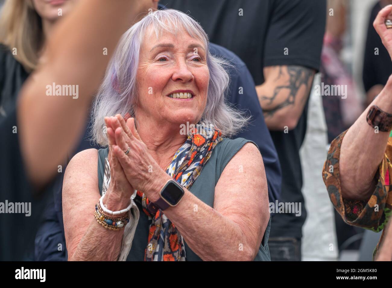 11.09.2021 Wigan, Greater Manchester, Regno Unito. Wigan Diggers' Festival, Wigan, gente del Regno Unito vestita per celebrare la vita e le idee di Wigan nato e allevato GE Foto Stock
