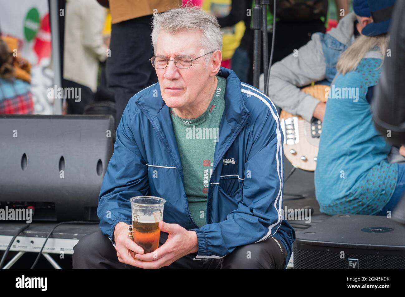 11.09.2021 Wigan, Greater Manchester, Regno Unito. Wigan Diggers' Festival, Wigan, gente del Regno Unito vestita per celebrare la vita e le idee di Wigan nato e allevato GE Foto Stock