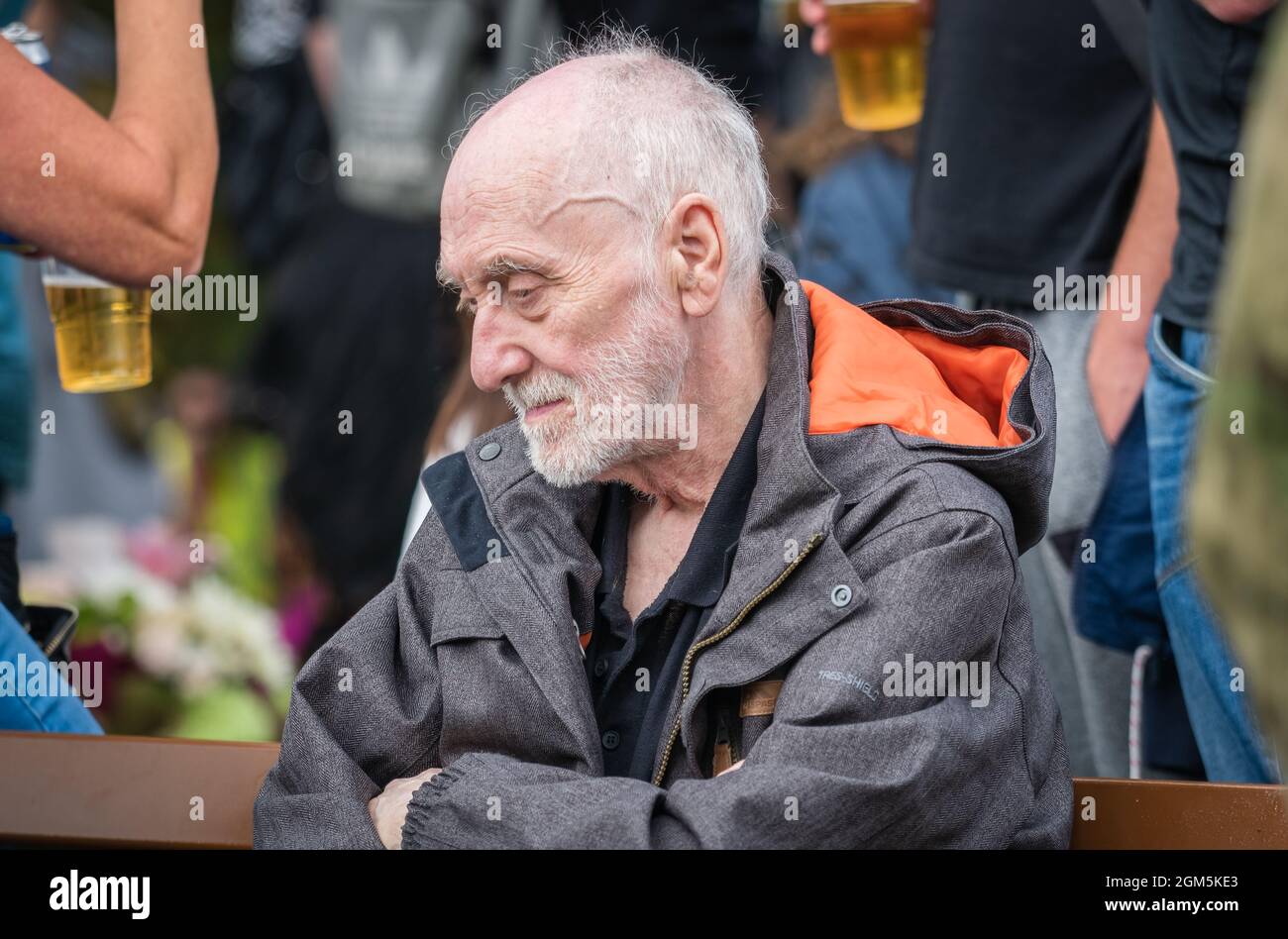 11.09.2021 Wigan, Greater Manchester, Regno Unito. Wigan Diggers' Festival, Wigan, gente del Regno Unito vestita per celebrare la vita e le idee di Wigan nato e allevato GE Foto Stock