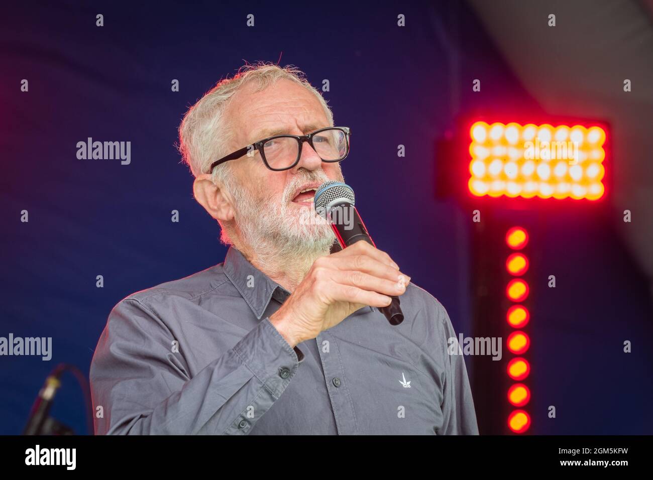 11.09.2021 Wigan, Greater Manchester, Regno Unito. Wigan Diggers' Festival, Wigan, gente del Regno Unito vestita per celebrare la vita e le idee di Wigan nato e allevato GE Foto Stock