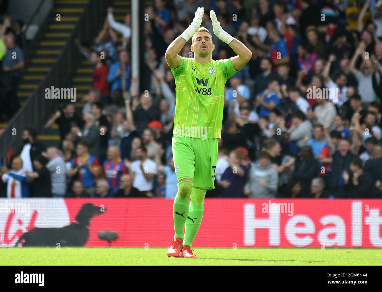 LONDRA, INGHILTERRA - 11 SETTEMBRE 2021: Vicente Guaita Panadero of Palace raffigurato durante la partita della Premier League 2021/22 tra il Crystal Palace FC e il Tottenham Hotspur FC a Selhurst Park. Copyright: Cosmin Iftode/Picstaff Foto Stock