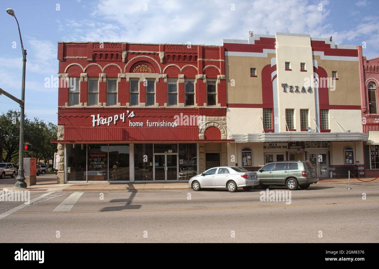 Waxahachie, Texas: Centro storico di Waxahachie, Texas Foto Stock