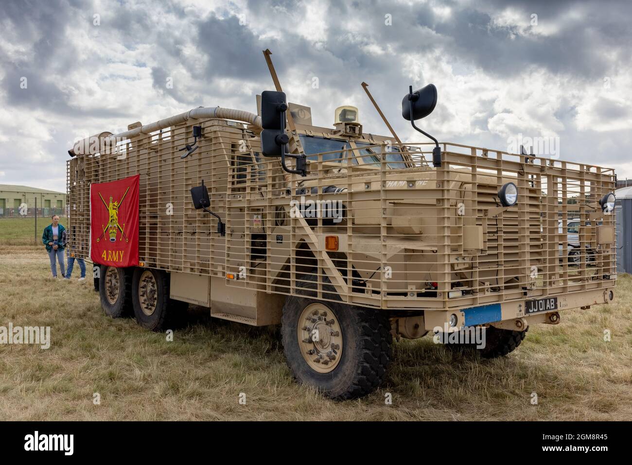 British Army Mastiff PPV (Protected Patrol Vehicle) in mostra statica all'Abingdon Air & Country Show l'11 settembre 2021 Foto Stock