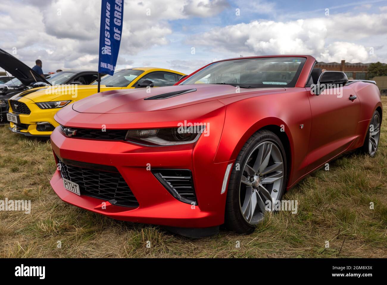Chevrolet Camaro all'Abingdon Air & Country Show l'11 settembre 2021 Foto Stock