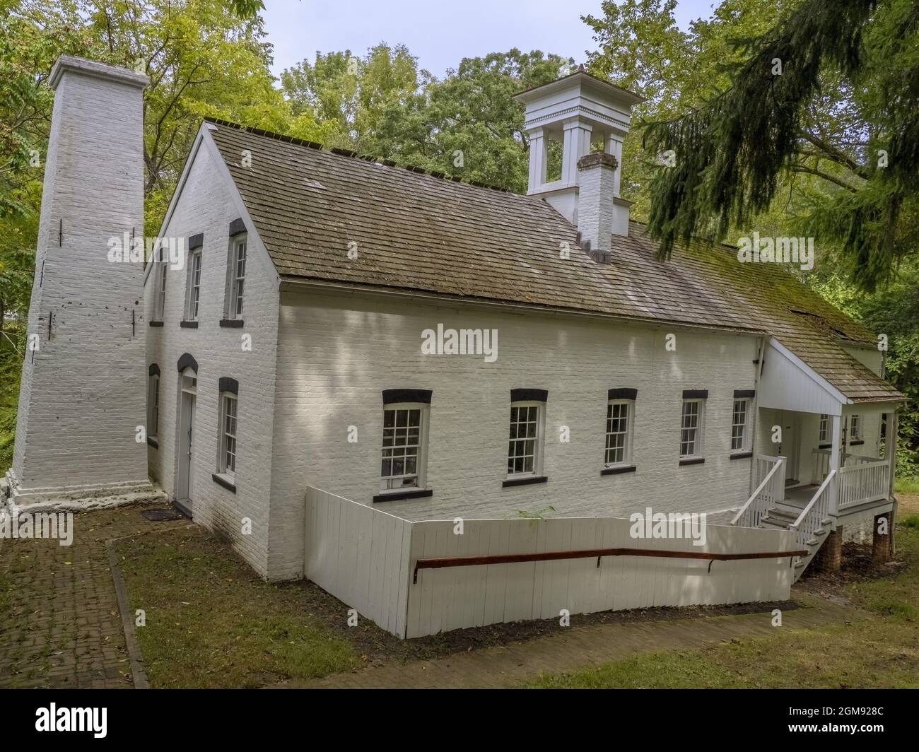 Fornace di smaltatura, Allaire Village, Allaire state Park, Monmouth County, New Jersey Foto Stock