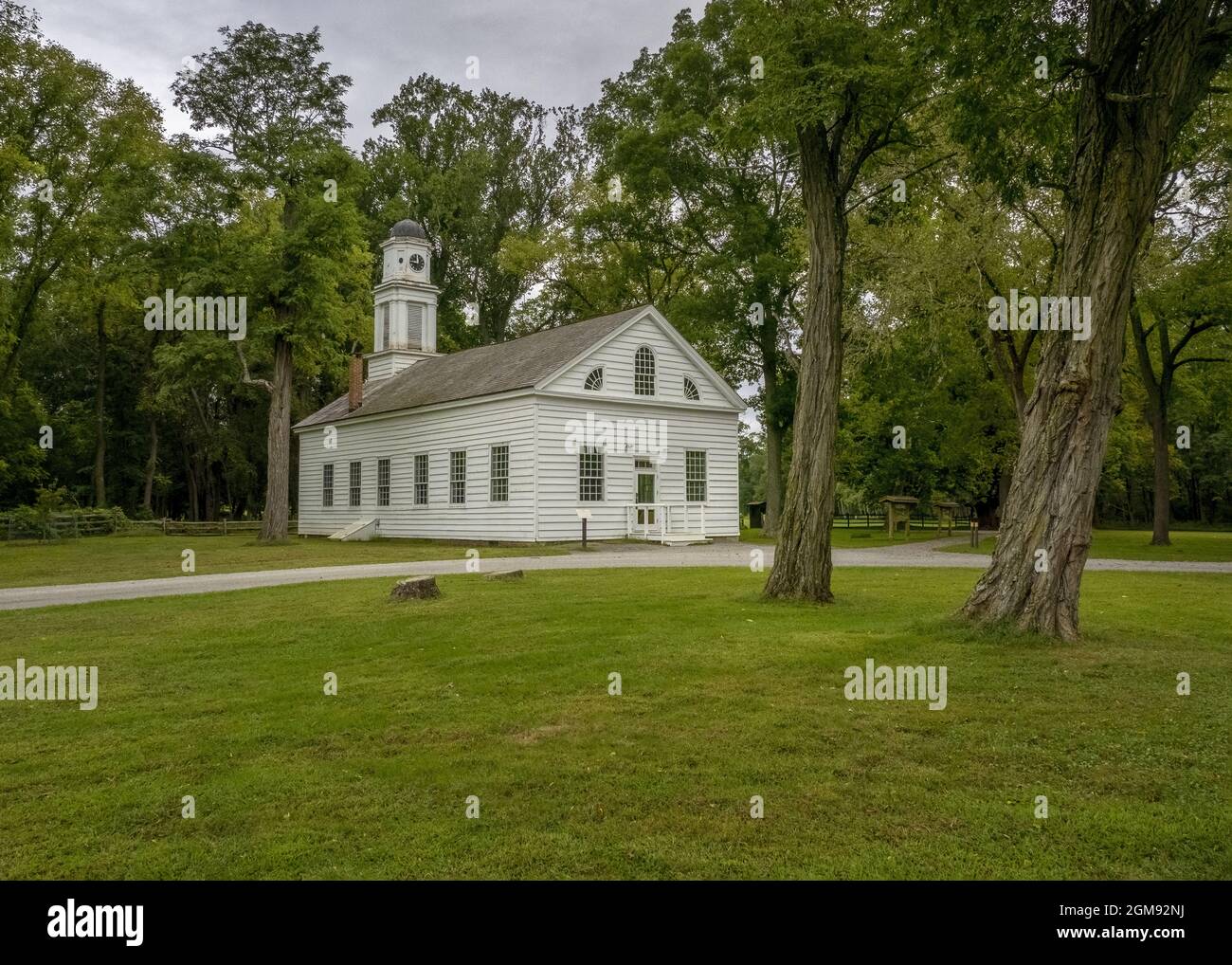 White Church, Allaire state Park, Monmouth County, New Jersey Foto Stock