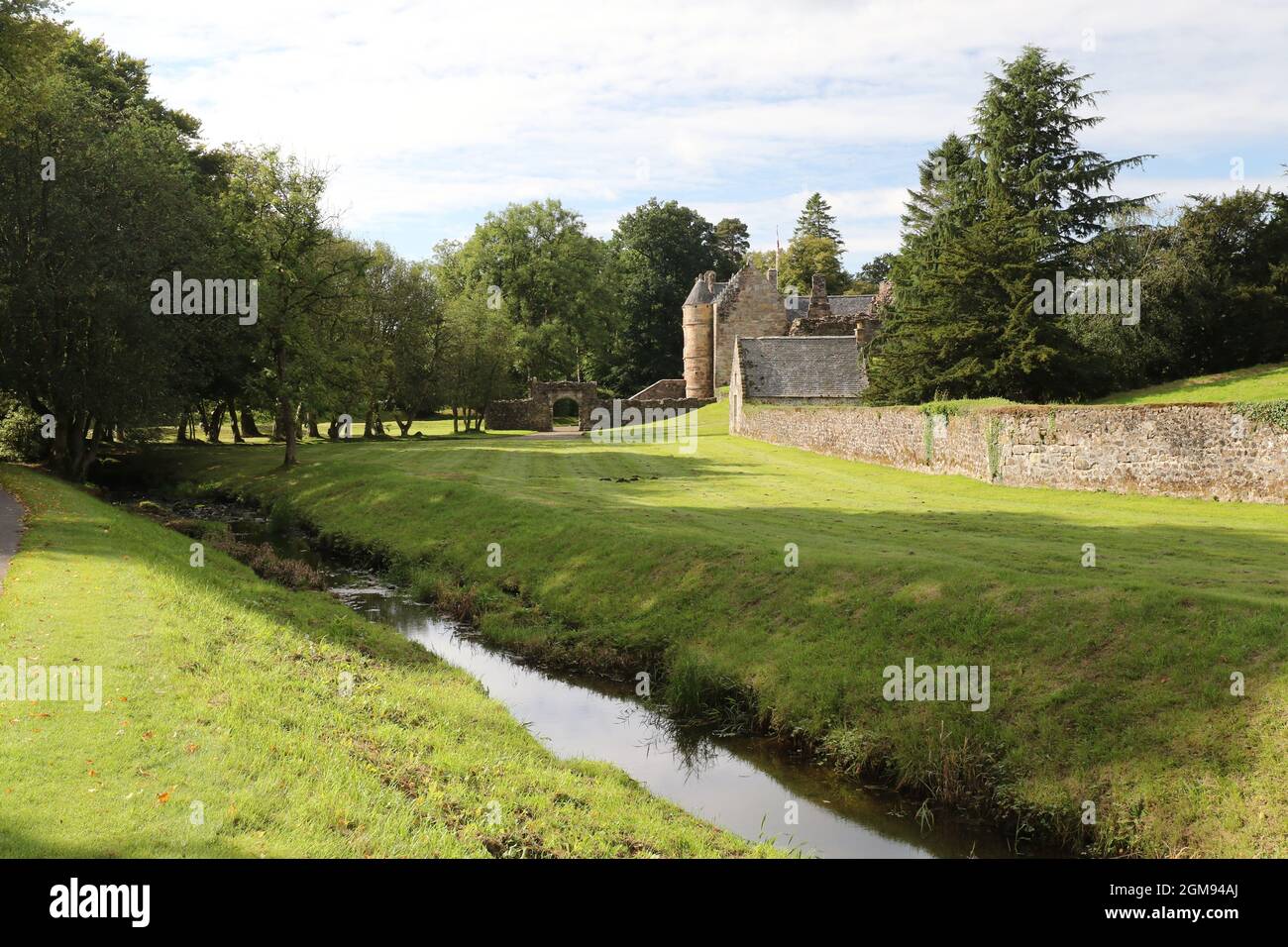 Rowallan Castle, Ayrshire, Scozia, UK 16 settembre 2021 Foto Stock