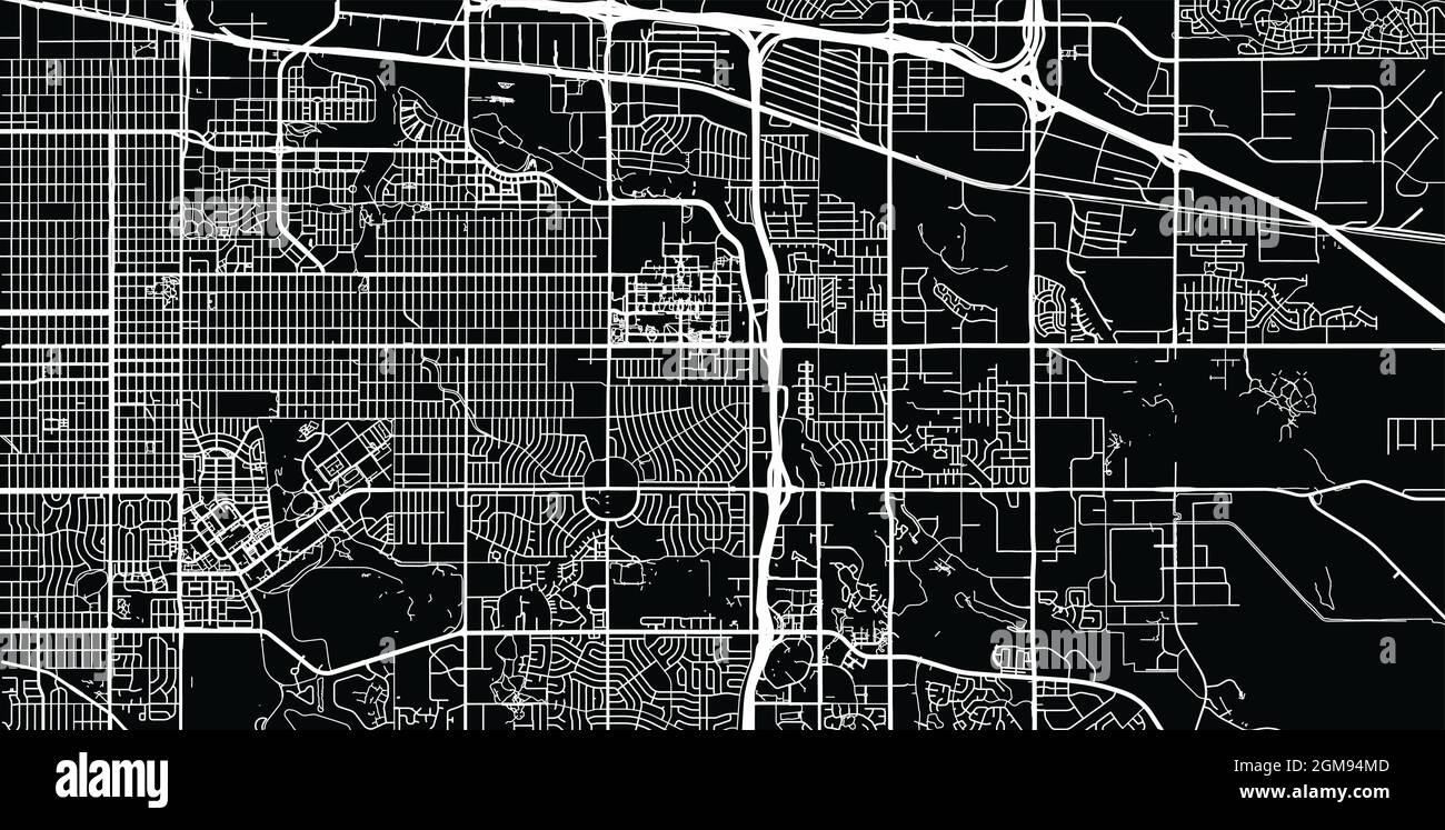 Mappa urbana vettoriale della città di Aurora, Colorado , Stati Uniti d'America Illustrazione Vettoriale