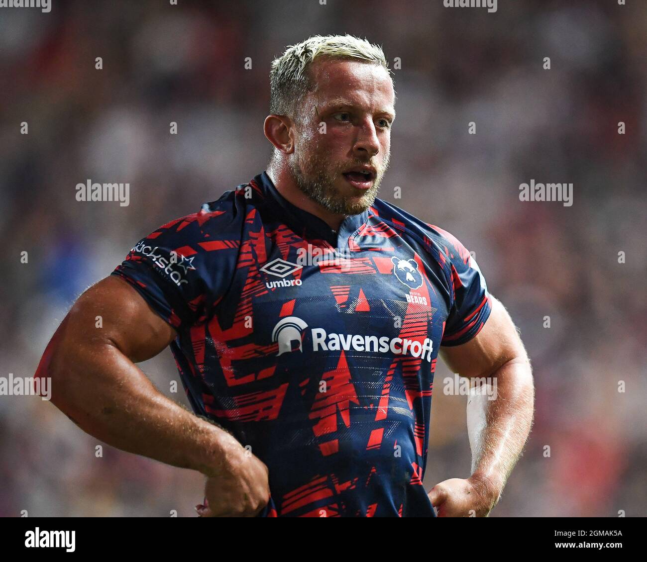 Max Lahiff di Bristol Bears, durante il gioco Foto Stock