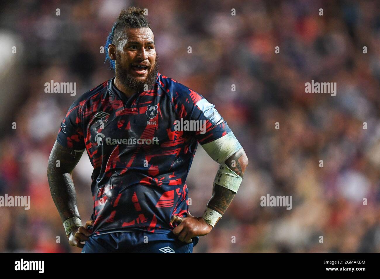 Nathan Hughes di Bristol Bears, durante il gioco Foto Stock