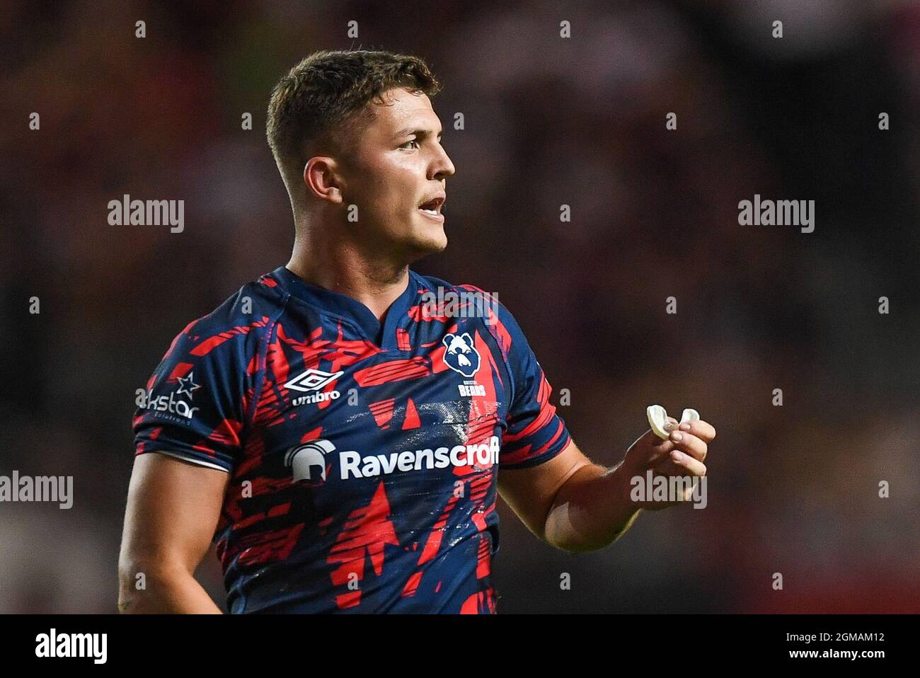 Callum Sheedy of Bristol Bears, durante il gioco Foto Stock