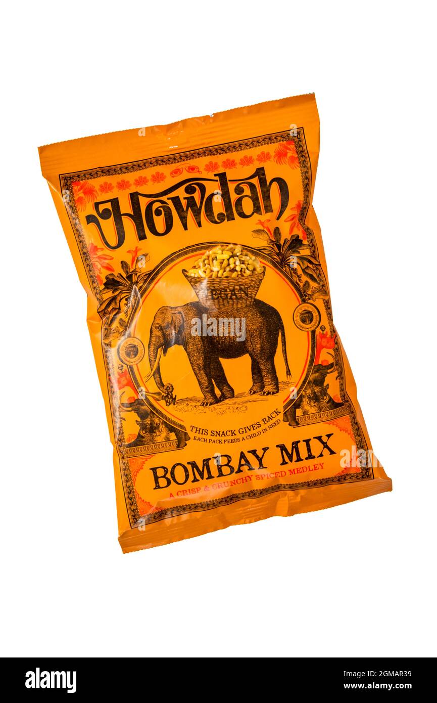 Un pacchetto di Howdah Bombay Mix. Foto Stock