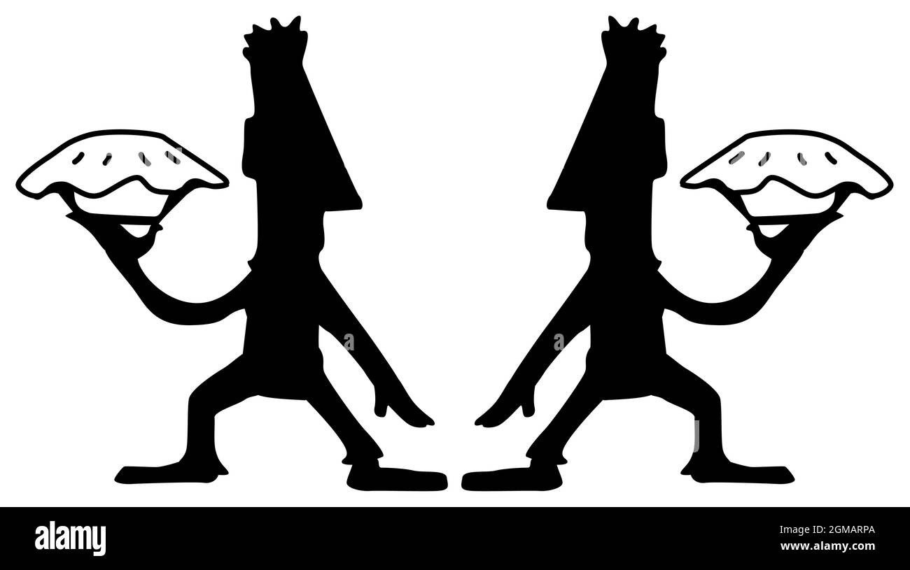 Torta lotta duello figura silhouette stencil nero, illustrazione vettoriale, orizzontale, su bianco, isolato Illustrazione Vettoriale