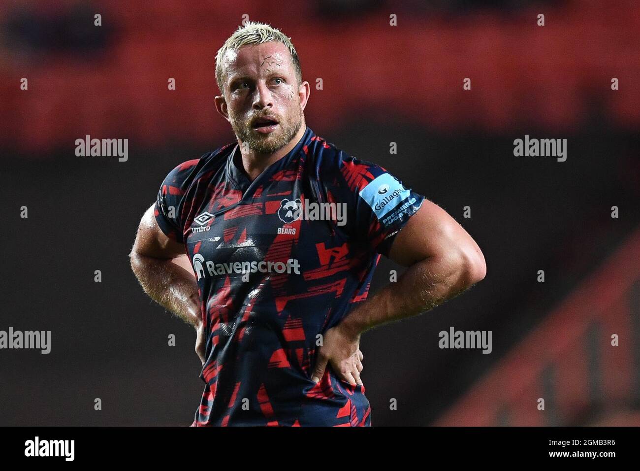 Max Lahiff di Bristol Bears, durante il gioco Foto Stock