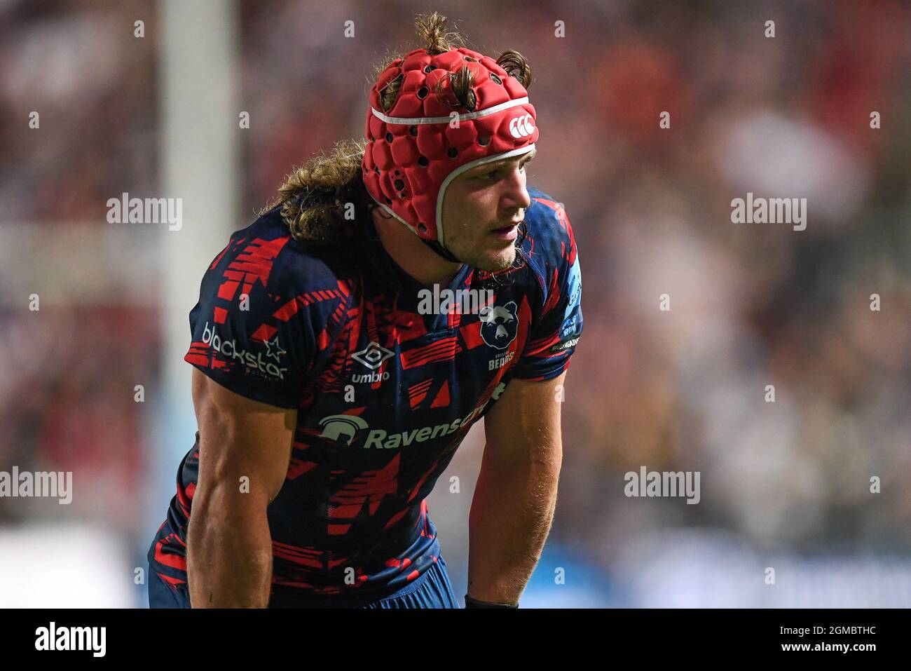 Harry Thacker di Bristol Bears, durante il gioco Foto Stock